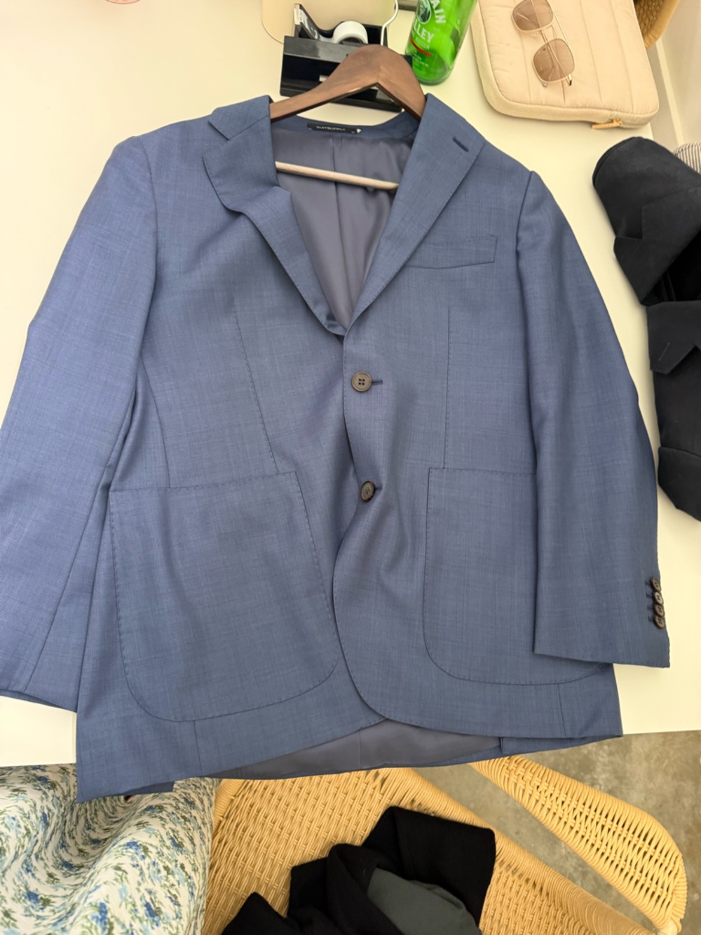 Suitsupply Light Blue Two-Button Sport Coat